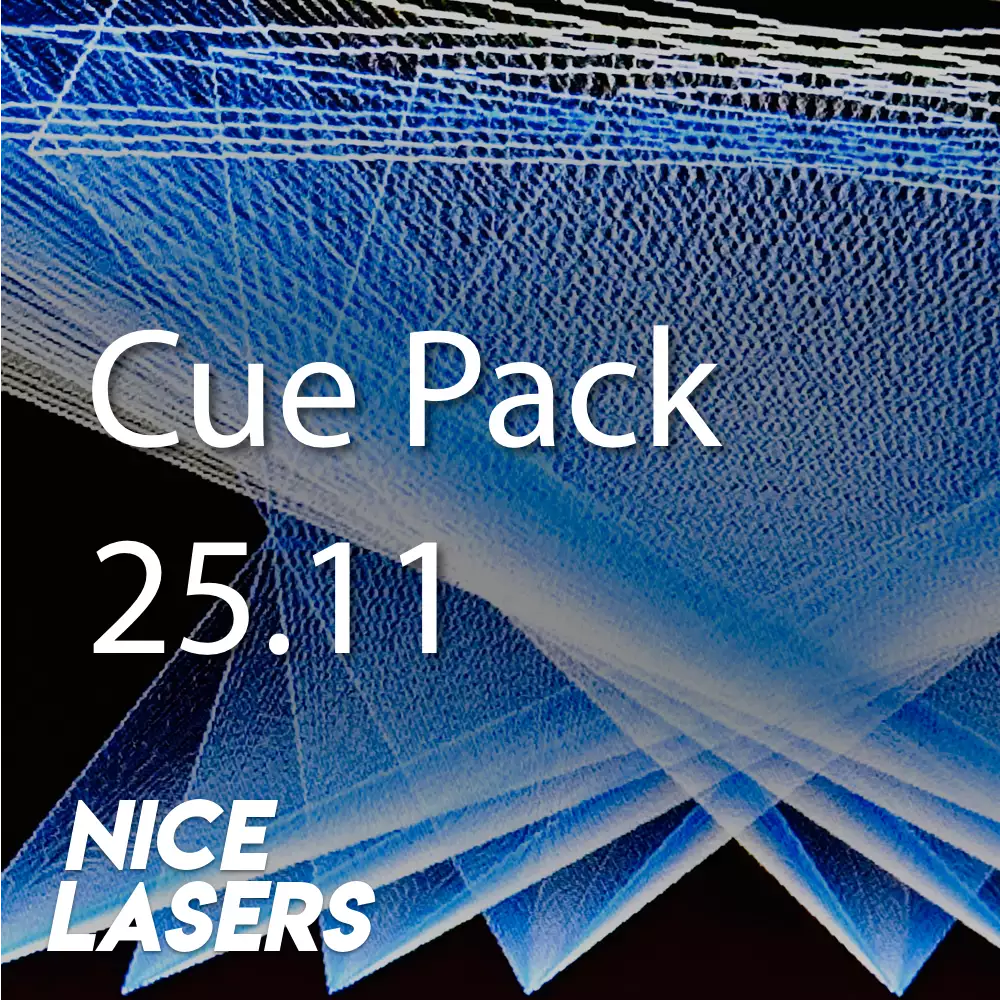 A high-energy digital laser effect featuring intersecting blue and white beams. The intricate, layered light patterns create a frosty, crystalline aesthetic, evoking a sense of cool intensity and dynamic motion.