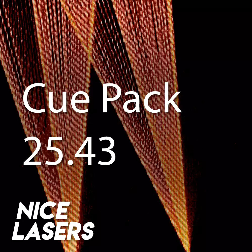 Red and white quarter-beat laser cues for high-speed techno energy and rhythmic bass-driven laser shows.
