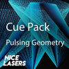 Pulsing Geometry Cue Pack by Nice Lasers - Electrifying laser show cues featuring dynamic geometric patterns with rhythmic pulsations, designed for QuickShow and professional laser performances.