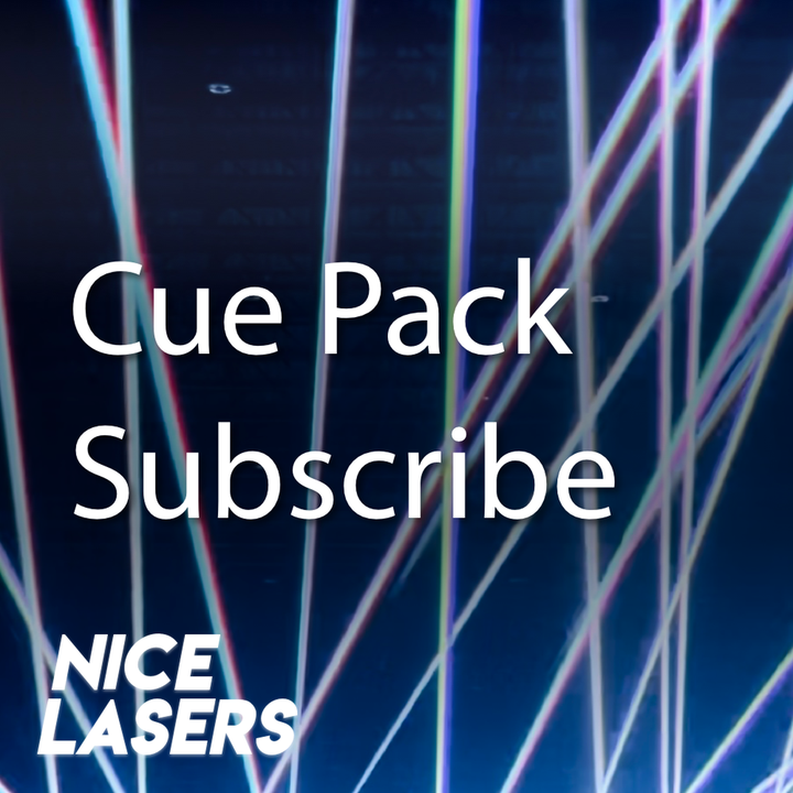 Beyond CuePack Subscription — weekly laser cues for Pangolin Beyond, designed by Nice Lasers