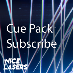 Nice Lasers Cue Pack Subscribe - Weekly and Monthly Laser Design Subscriptions