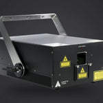 Unity Raw 10 RGB laser projector, front three-quarter view